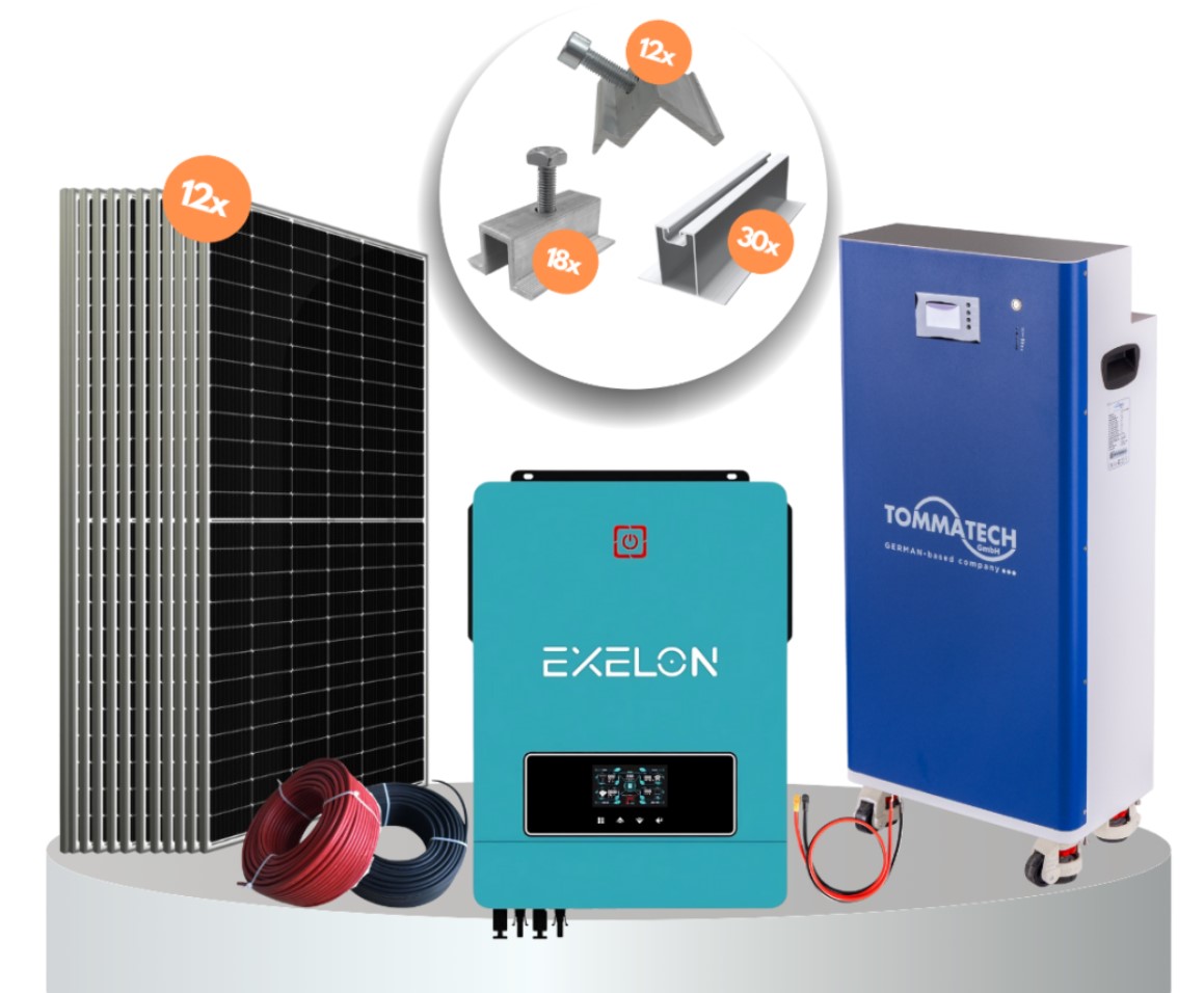 12 Panel 10.2 KW Off-Grid Solar Enerji Paketi