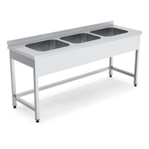 3-Sink Stainless Steel Washbasin